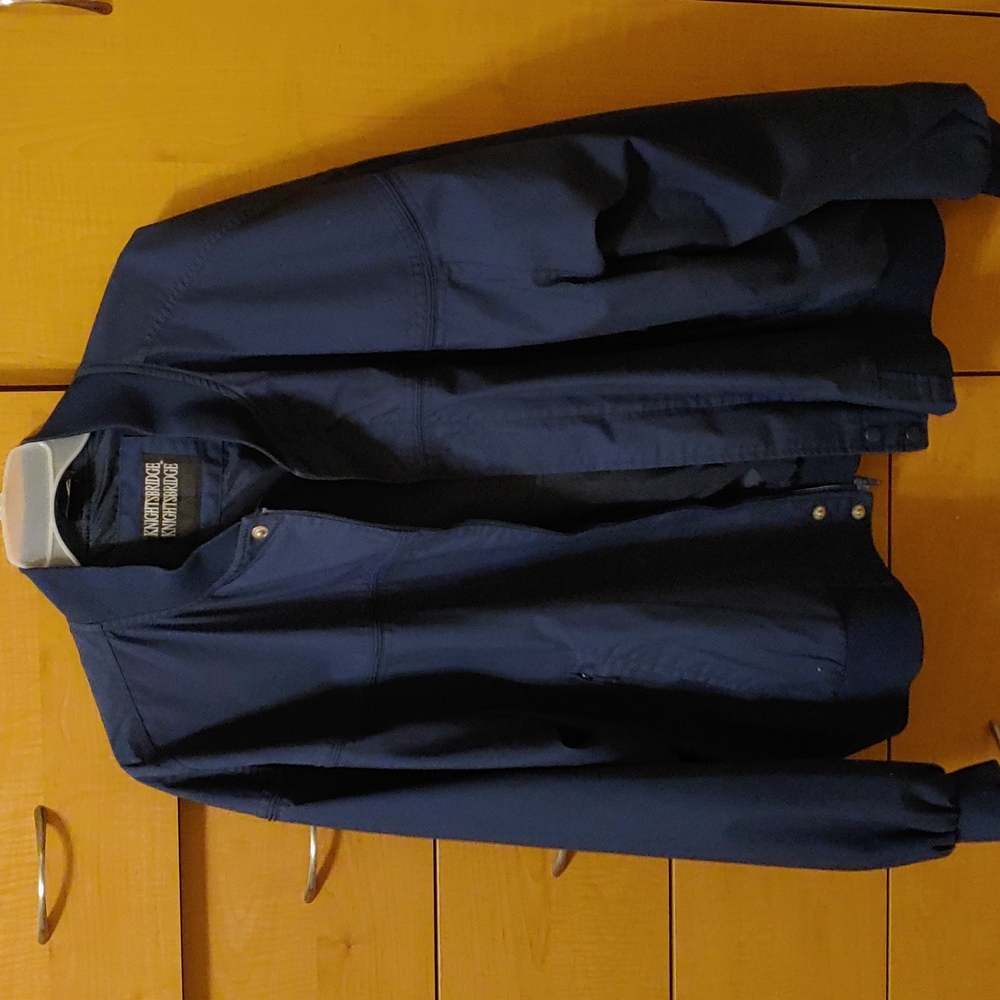 Men's big and tall, 3 XL, navy jacket, zip front,zip pockets